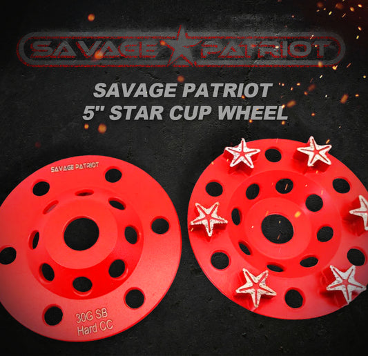 Savage Patriot- 5" Star Cup Wheel