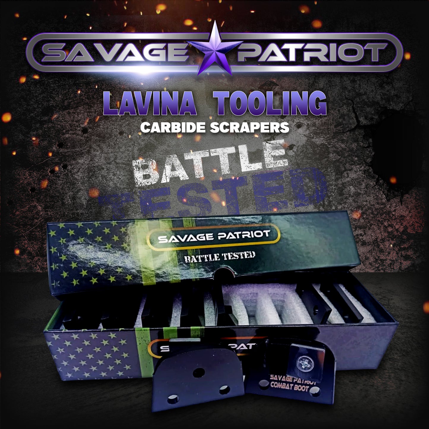 Lavina Grinder- Carbide Scrapers- Savage Patriot