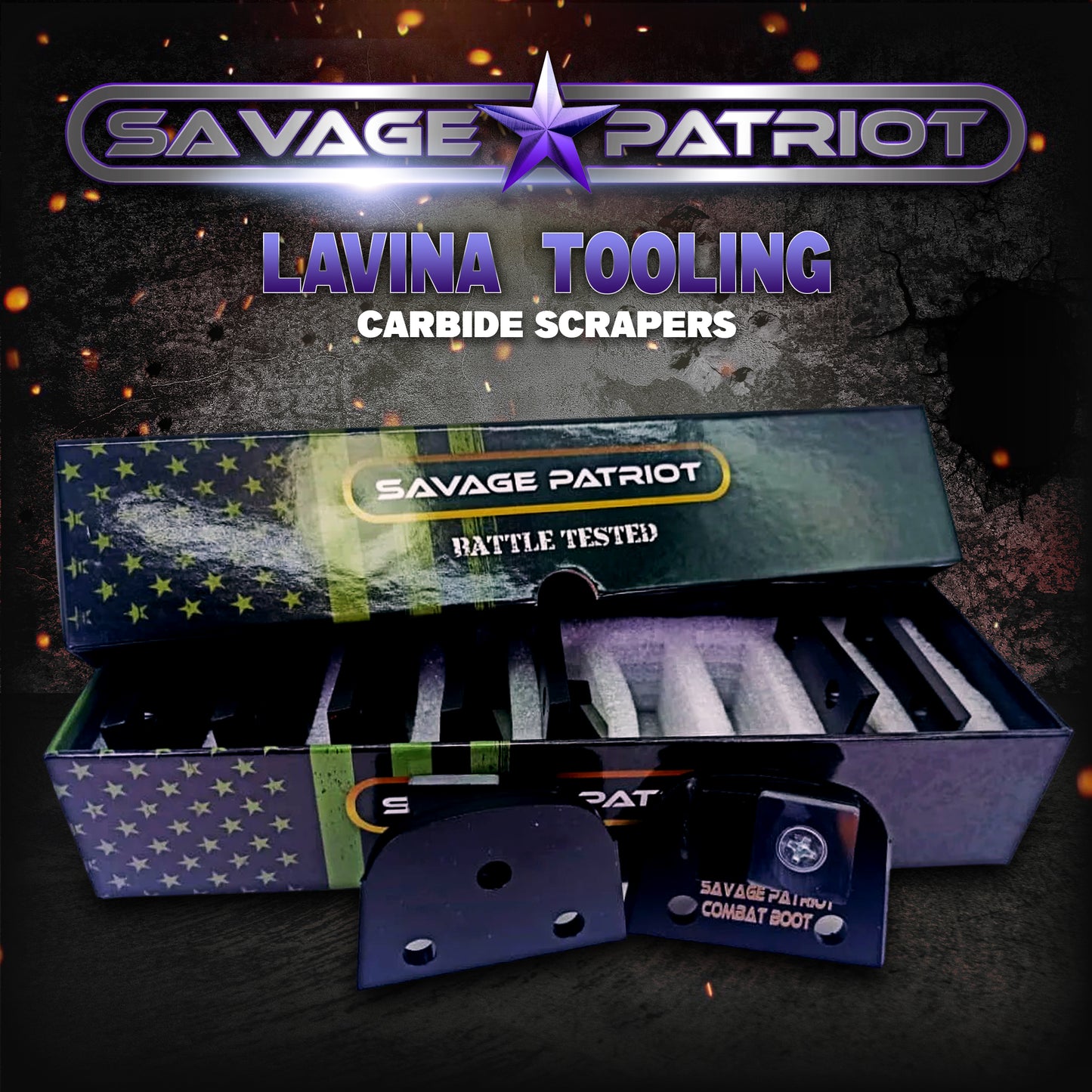 Lavina Grinder- Carbide Scrapers- Savage Patriot