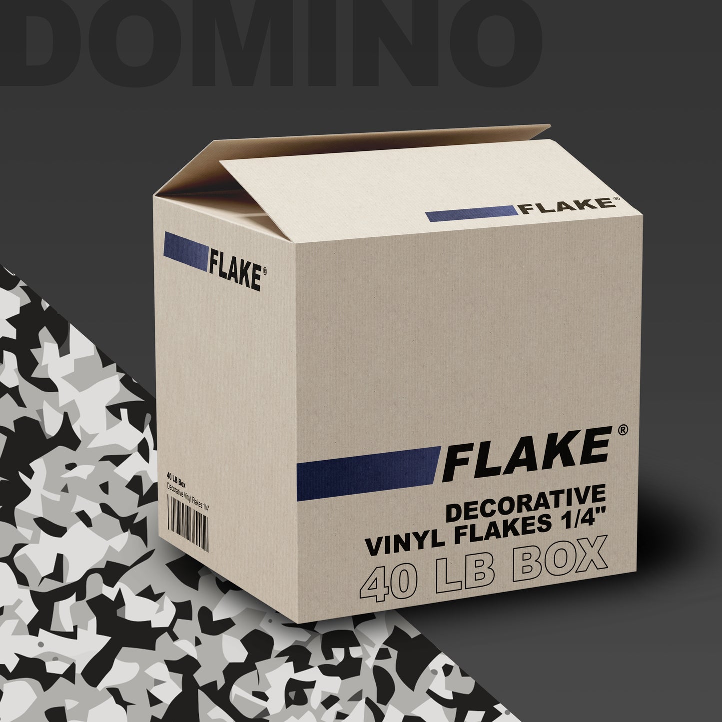 40 LB Box Decorative Vinyl Flakes 1/4"