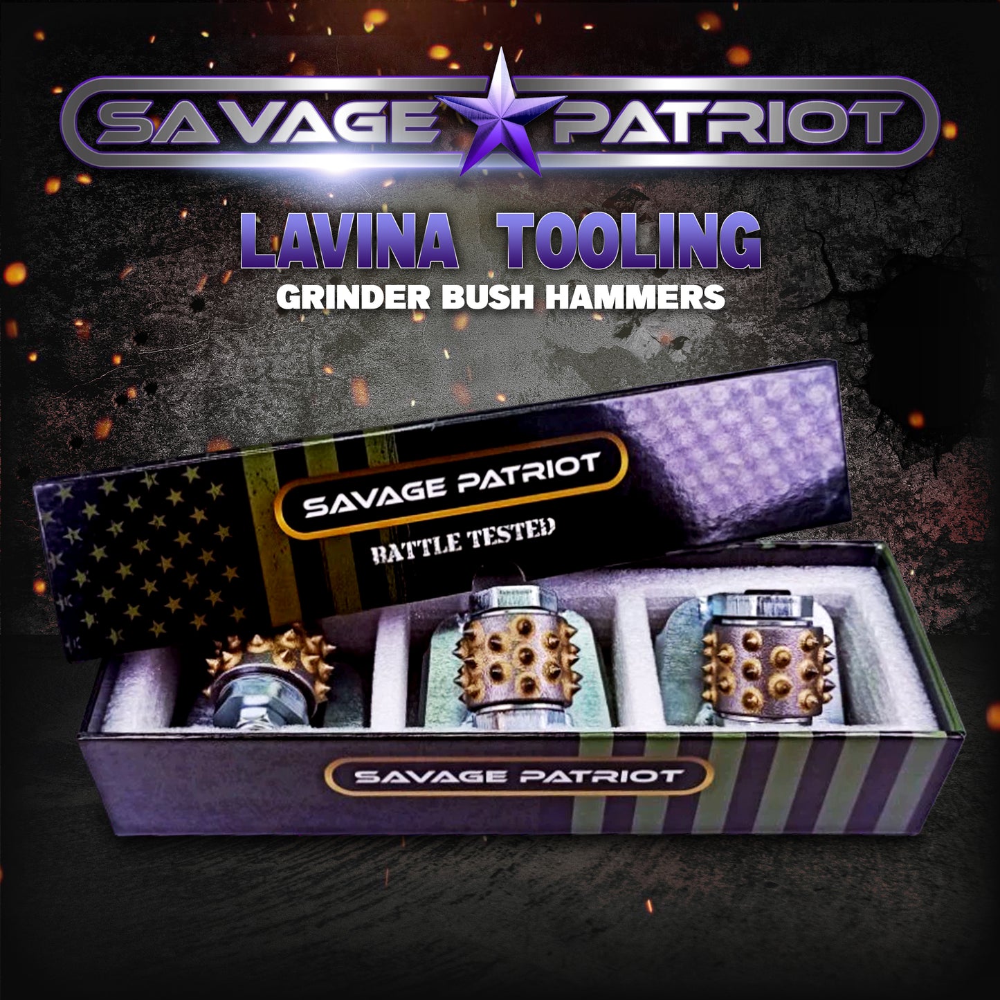 Lavina Grinder Bush Hammers- Savage Patriot