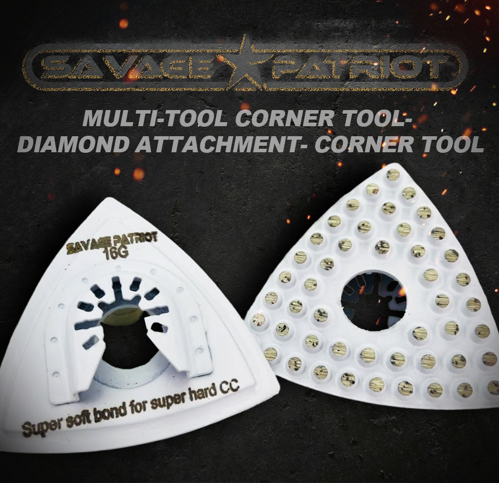 Savage Patriot Multi-Tool Corner Tool- Diamond attachment- Corner Tool