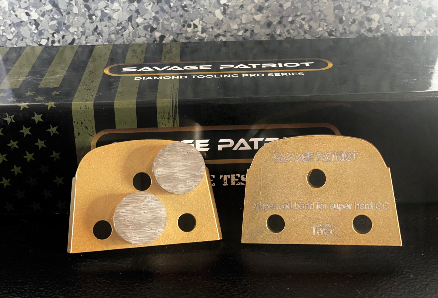 Lavina Diamond Tooling (Savage Patriot) 2 Button Segments 30G SSB For Super Hard Concrete